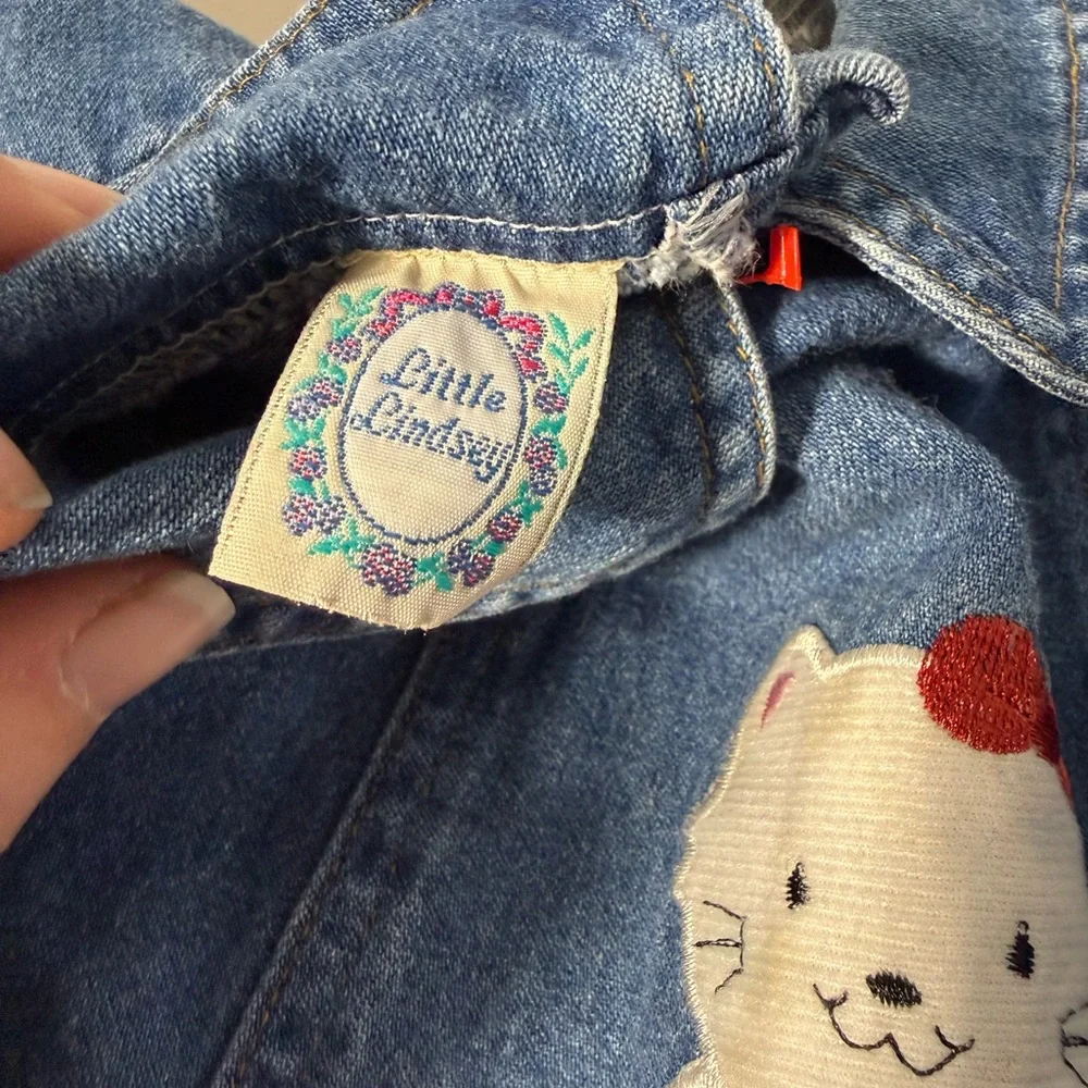 Vintage Denim‎ Kids Jacket with Cat Patch
